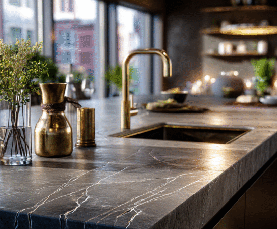 Blaty kuchenne z biobetonu samonaprawiającego: gdy bakterie reperują mikropęknięcia