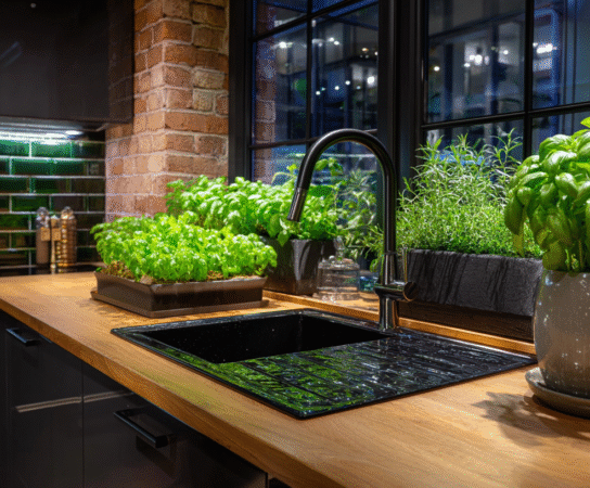 HerboWall: hydroponiczny backsplash, który hoduje zioła prosto na ścianie kuchni