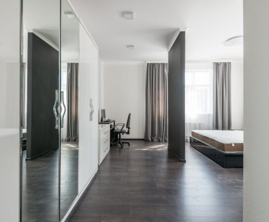 Cloffice w szafie 120 cm - projekt, montaż, elektryka i kosztorys